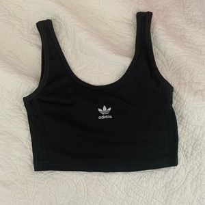 Adidas Black Crop top